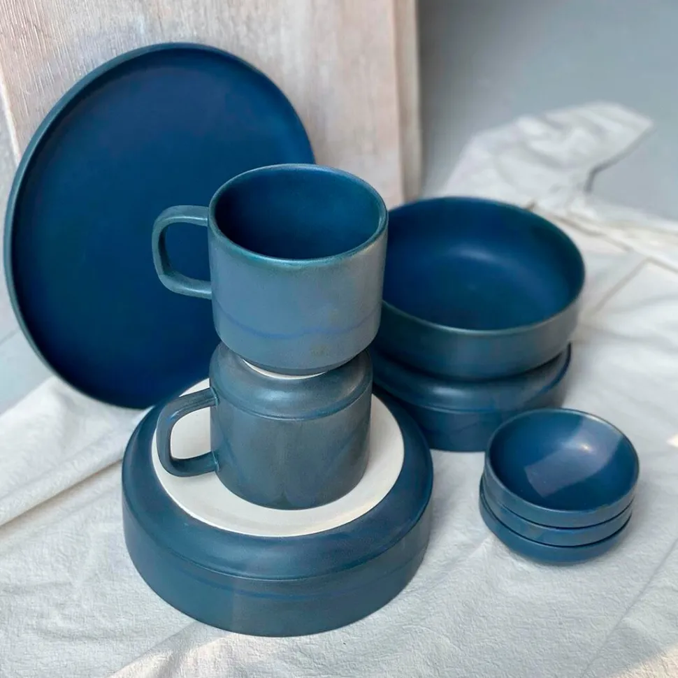 Julie Damhus Studio Toto Tallerken Lille Blå