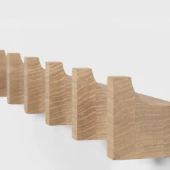 Kristina Dam Studio Column Coat Rack Long Light Oiled Oak