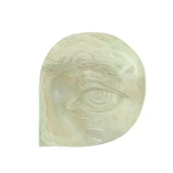 Laoru Laoru Rounded Eye Left Relief Crystal Green