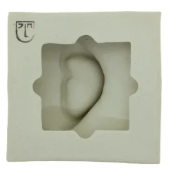 Laoru Laoru Square Ear Left Relief Warm Sand