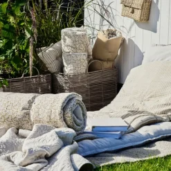 Lene Bjerre Design Harper Basket Set Nature/Grey