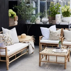 Lene Bjerre Design Harper Basket Set Nature/Grey