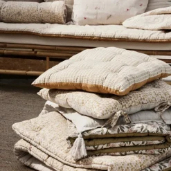 Lene Bjerre Design Ivenne Mattress Ochre/Linen Large