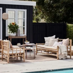 Lene Bjerre Design Ivenne Mattress Ochre/Linen Small