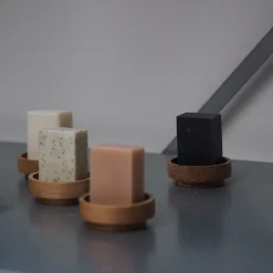 Mellow Mind Soap Dish Oak Round