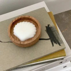 Mellow Mind Soap Dish Oak Round