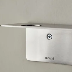 Meraki Bottle Hanger With Hooks Brushed Silver