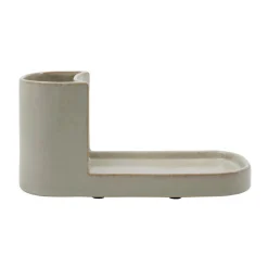 Meraki Brush & Soap Holder Datura Shellish Grey