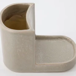 Meraki Brush & Soap Holder Datura Shellish Grey Small