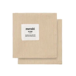 Meraki Tea Towels Verum Off White/Safari