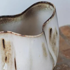 Mette Ditmer By Hand Curve Vase Off-White Small