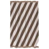 Mette Ditmer Diagonal Shower Curtain Chocolate