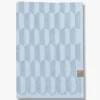 Mette Ditmer Geo Towel Light Blue