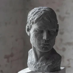 Mette Ditmer His Reflective Mind Buste Concrete