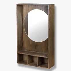Mette Ditmer Show-Me Mirror Shelf Oak/Dark Oiled Small
