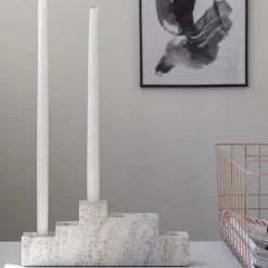 Mette Ditmer Step Six Candleholder Chalk