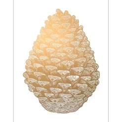 Monika Petersen Pinecone Gold/White