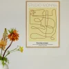 MONNA Studio Design Poster Drawing On Paper 50x70 cm