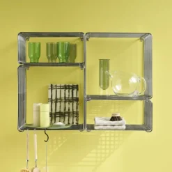 Montana Panton Wire, Single, Half Height, Chrome