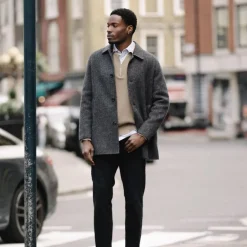 Mos Mosh Gallery Barkley Wool Coat Phantom