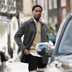 Mos Mosh Gallery Barkley Wool Coat Phantom