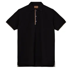 Mos Mosh Gallery Harvey Polo SS Tee Black