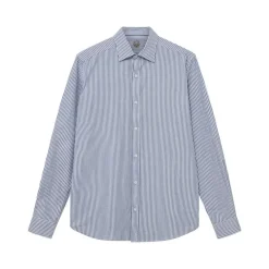 Mos Mosh Gallery Marco Oxford Stripe Shirt Light Blue