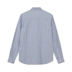 Mos Mosh Gallery Marco Oxford Stripe Shirt Light Blue