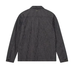 Mos Mosh Gallery Matteo Stripe Overshirt Blue