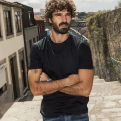 Mos Mosh Gallery Perry O-SS Tee Black