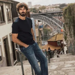 Mos Mosh Gallery Perry O-SS Tee Black