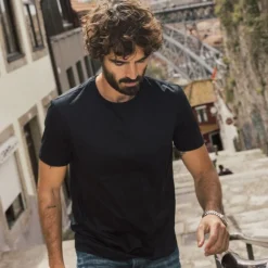 Mos Mosh Gallery Perry O-SS Tee Black