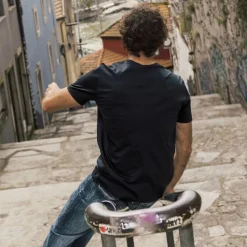 Mos Mosh Gallery Perry O-SS Tee Black