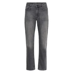 My Essential Wardrobe 07 The Isa High Straight Jeans 32" Dark Grey Retro Wash