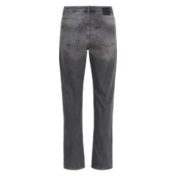 My Essential Wardrobe 07 The Isa High Straight Jeans 32" Dark Grey Retro Wash
