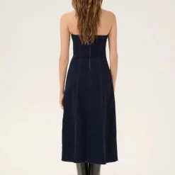 My Essential Wardrobe Ayo Dress Dark Blue Un-Wash