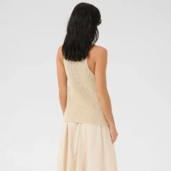 My Essential Wardrobe Diva Knit Top Almond Milk