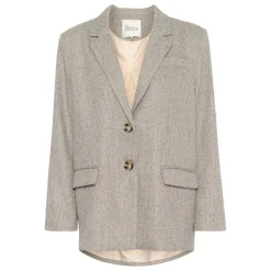 My Essential Wardrobe Emmy Blazer Oatmeal Melange