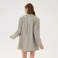 My Essential Wardrobe Emmy Blazer Oatmeal Melange