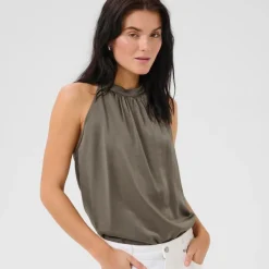 My Essential Wardrobe Estelle Top Walnut