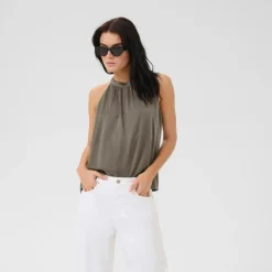 My Essential Wardrobe Estelle Top Walnut