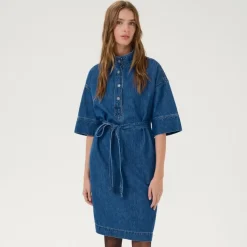 My Essential Wardrobe Hilma Dress Medium Blue Wash