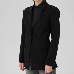 My Essential Wardrobe MilanMW Shaped Blazer Black