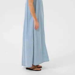 My Essential Wardrobe Nelly Strap Dress Light Blue Wash
