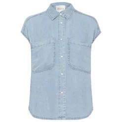 My Essential Wardrobe Nelly SS Shirt Light Blue Wash