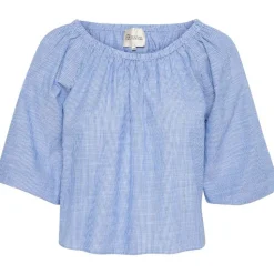 My Essential Wardrobe Skye Blouse Delft Blue Striped