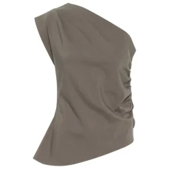 My Essential Wardrobe Sora Off Shoulder Top Major Brown