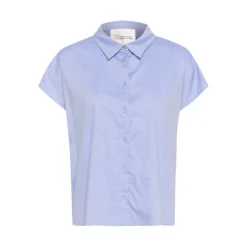 My Essential Wardrobe Stino Boxy Shirt Vista Blue