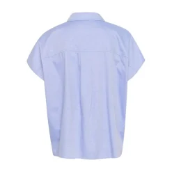 My Essential Wardrobe Stino Boxy Shirt Vista Blue