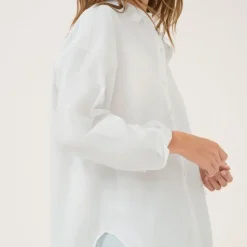 My Essential Wardrobe Sunna Boxy Shirt Bright White